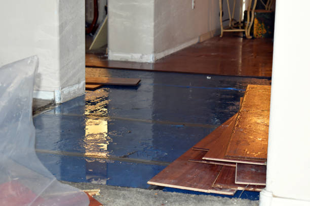 Professional Water Damage technician working in China Spring, TX